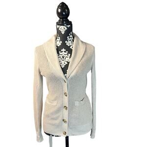 Banana Republic Women's Pima Cotton & Wool Blend Sweater Cardigan Size XS Soft